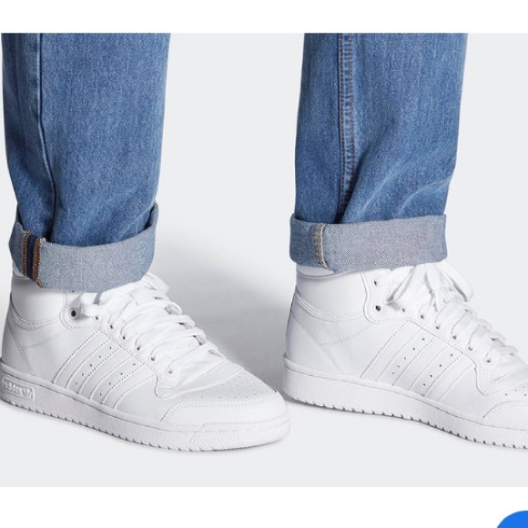 Adidas Top Ten 'Triple White' FV6131 Men's Sneakers Sz